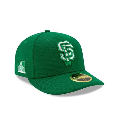 Green San Francisco Giants Hat - New Era MLB St Patricks Day Low Profile 59FIFTY Fitted Caps USA2683071